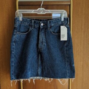 H&M Blue Denim Mini Skirt